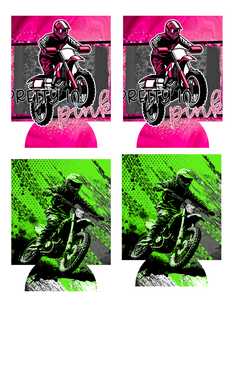 Motor Cross Sublimation Print to fit Can/stubby Coolers.