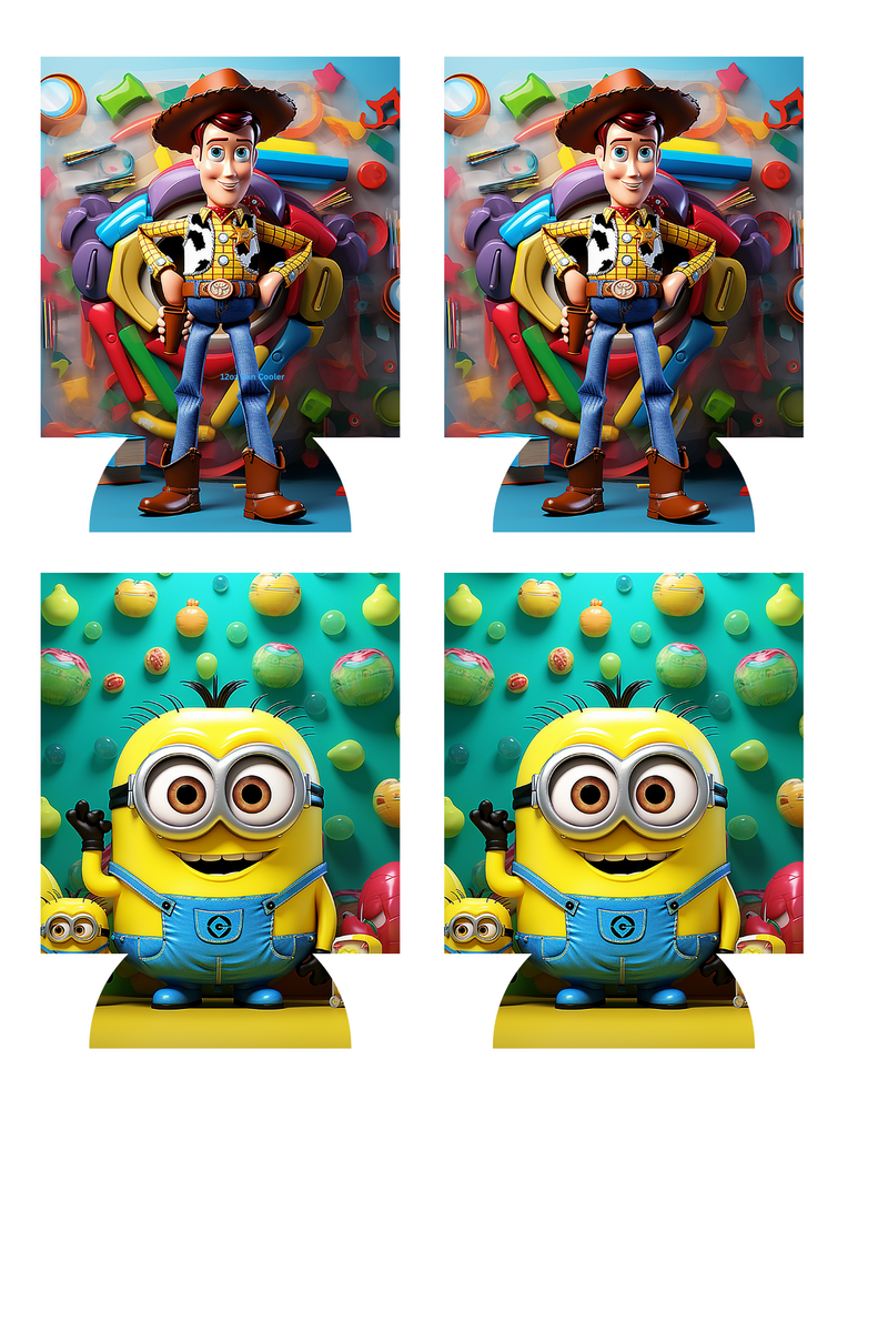 3D Yellow Dude/Story guy Sublimation Print to fit Can/stubby Coolers.