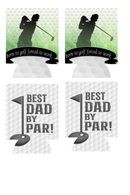 Dad Golfing Sublimation Print to fit Can/stubby Coolers.