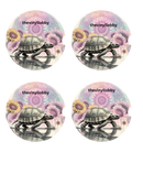 Car Coaster Sublimation Prints -Mandala Turtle