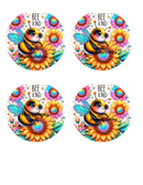 Car Coaster Sublimation Prints - Be Kind