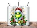 20oz Skinny Tumbler Printed Paper - Funny Grinch Christmas