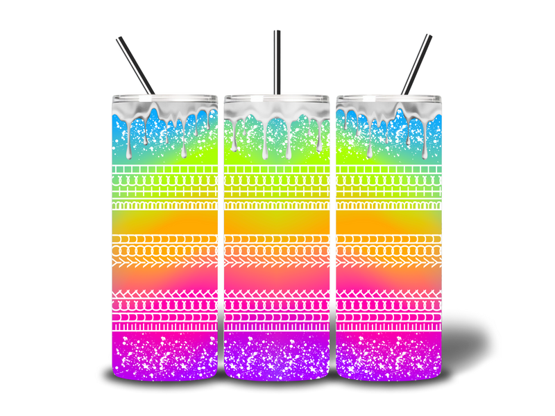 20oz Skinny Tumbler Printed Paper - Hidden Words