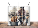 20oz Skinny Tumbler Printed Paper - Western