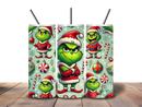 20oz Skinny Tumbler Printed Paper - Funny Grinch Christmas