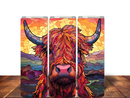Stained Glassed Highlander 20oz Skinny Tumbler Printed Paper