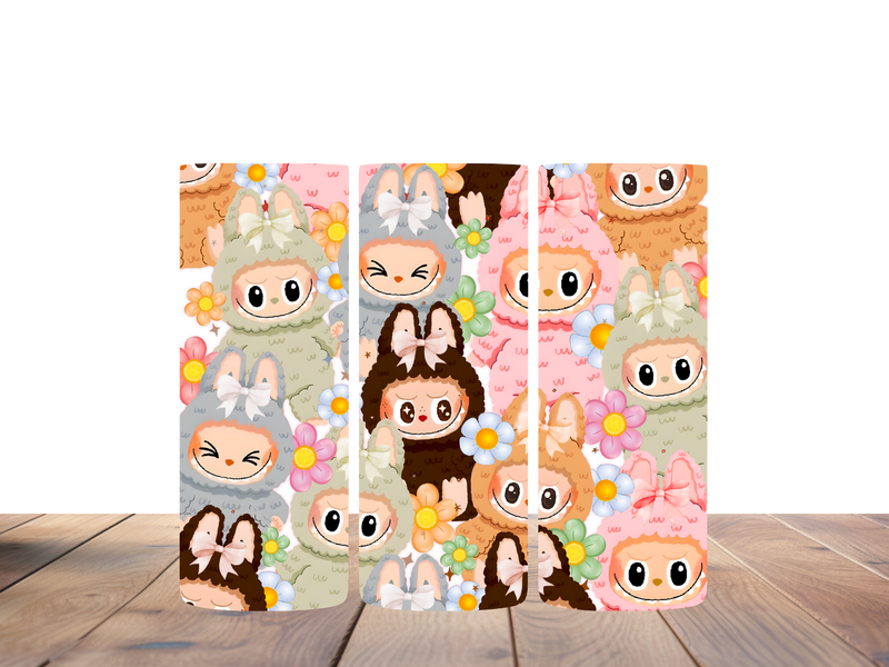 20oz Skinny Tumbler Printed Paper - Bubu Cartoon Monster