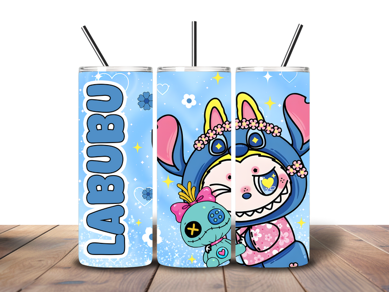 20oz Skinny Tumbler Printed Paper - Bubu Cartoon Monster
