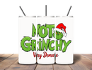 20oz Skinny Tumbler Printed Paper - Funny Grinch Christmas