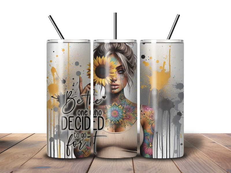 20oz Skinny Tumbler Printed Paper - Western Self Love