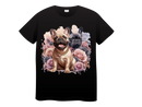 DTF Transfer Sheet - Floral French Bulldogs
