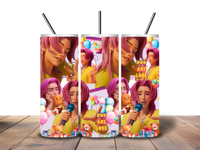 20oz Skinny Tumbler Printed Paper - Pop