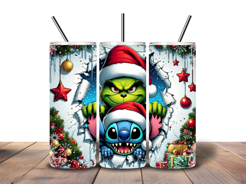 20oz Skinny Tumbler Printed Paper - Christmas Movie