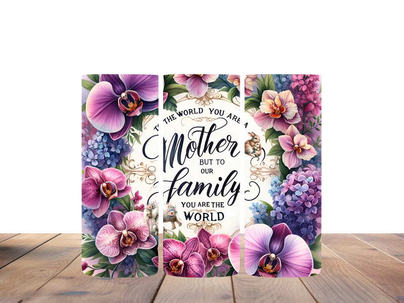 20oz Skinny Tumbler Printed Paper - Mother