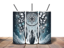20oz Skinny Tumbler Printed Paper - Butterfly Dream Catcher