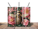 20oz Skinny Tumbler Printed Paper - Diamond Bee
