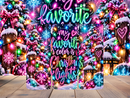 20oz Skinny Tumbler Printed Paper - Christmas Lights