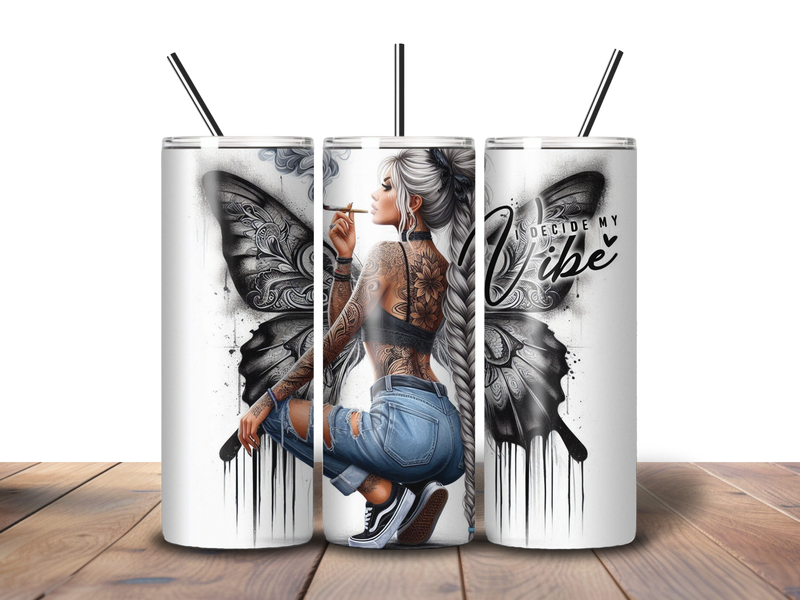 20oz Skinny Tumbler Printed Paper - Vibe