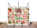 20oz Skinny Tumbler Printed Paper - Oh Christmas Tree