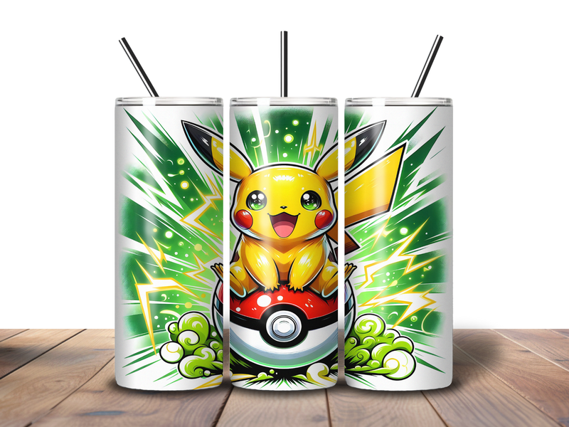20oz Skinny Tumbler Printed Paper - Cartoon