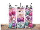 20oz Skinny Tumbler Printed Paper - Luxury Cherries