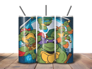 20oz Skinny Tumbler Printed Paper - Turtle