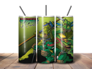 20oz Skinny Tumbler Printed Paper - Turtle