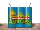 20oz Skinny Tumbler Printed Paper - Turtle
