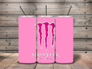 20oz Skinny Tumbler Printed Paper - Pink Energy,