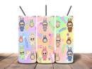 20oz Skinny Tumbler Printed Paper - Bubu Cartoon Monster