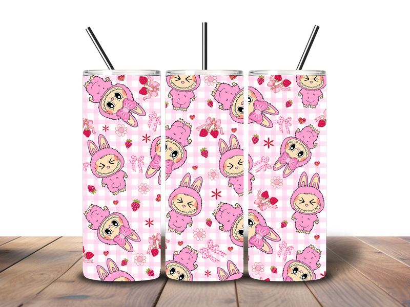 20oz Skinny Tumbler Printed Paper - Bubu Cartoon Monster