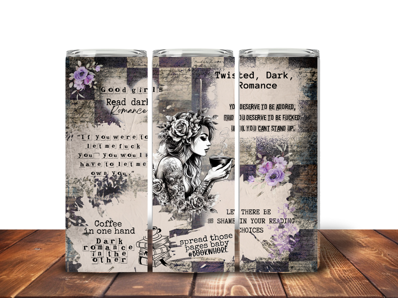 Twisted Dark Romance 20oz Skinny Tumbler Printed Paper