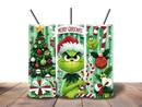 20oz Skinny Tumbler Printed Paper - Funny Grinch Christmas