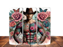 Floral Cowboy 20oz Skinny Tumbler Printed Paper