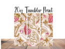20oz Skinny Tumbler Printed Paper - Boss Lady