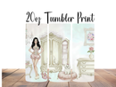 20oz Skinny Tumbler Printed Paper - Corset