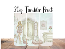 20oz Skinny Tumbler Printed Paper - Corset