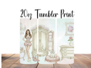 20oz Skinny Tumbler Printed Paper - Corset