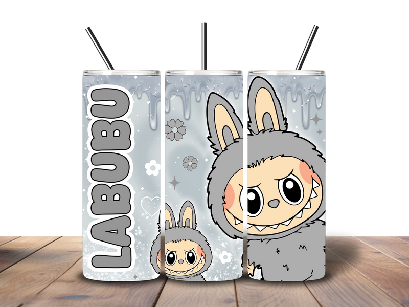 20oz Skinny Tumbler Printed Paper - Bubu Cartoon Monster
