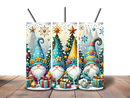20oz Skinny Tumbler Printed Paper - Christmas Gnomes