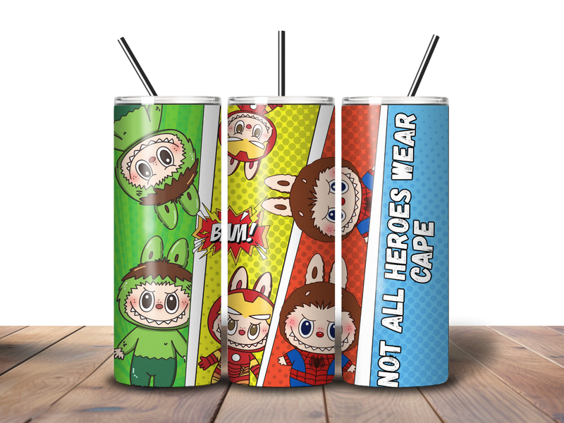 20oz Skinny Tumbler Printed Paper -Bubu