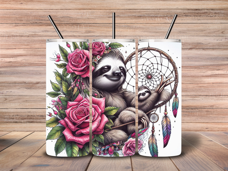 Sloth Dream Catcher 20oz Skinny Tumbler Download file