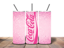 20oz Skinny Tumbler Printed Paper - Pink Cola