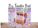 20oz Skinny Tumbler Printed Paper - Glitter DL