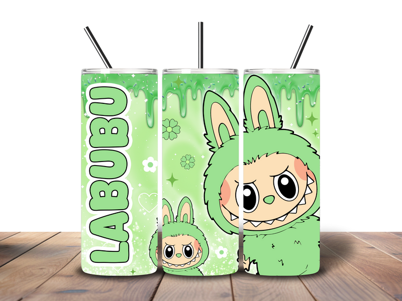 20oz Skinny Tumbler Printed Paper - Bubu Cartoon Monster