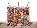20oz Skinny Tumbler Printed Paper - Merry Sparkly