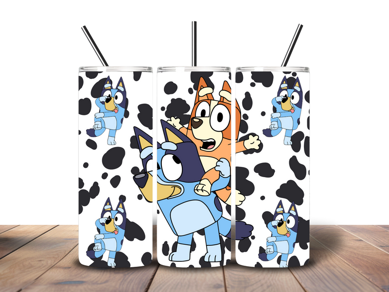 Cowboy Dog 20oz Skinny Tumbler Printed Paper