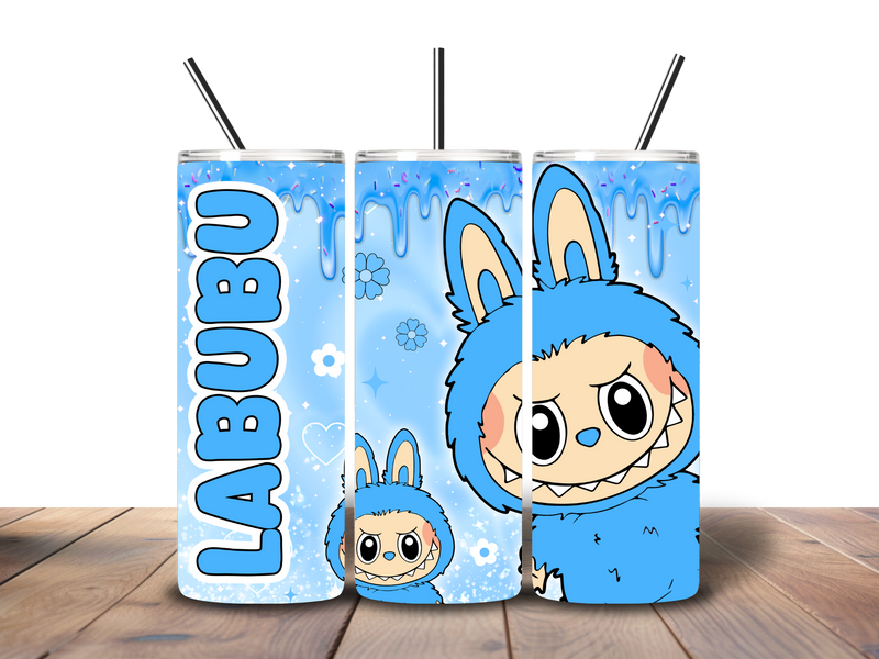 20oz Skinny Tumbler Printed Paper - Bubu Cartoon Monster