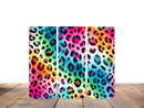 20oz Skinny Tumbler Printed Paper - Colourful Leopard