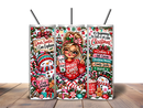 20oz Skinny Tumbler Printed Paper - Merry Choas